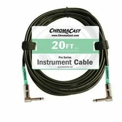Wholesale 👍 ChromaCast Pro Series Instrument Cable, Angle - Angle, Surf Green, 20 Foot 🥰