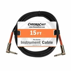 Outlet ❤️ ChromaCast Pro Series Instrument Cable, Angle - Angle, Sunset Orange, 15 Foot 👏