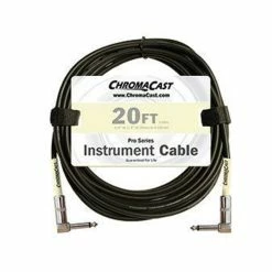 Promo 🎉 ChromaCast Pro Series Instrument Cable, Angle - Angle, Vanilla Cream, 20 Foot ❤️
