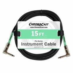 Best Pirce ✨ ChromaCast Pro Series Instrument Cable, Angle - Angle, Surf Green, 15 Foot 😍