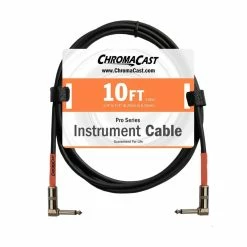 Outlet 🔥 ChromaCast Pro Series Instrument Cable, Angle - Angle, Sunset Orange, 10 Foot 💯