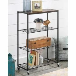Best Sale ⌛ Whitmor Modern Industrial 4 Tier Shelf 🛒
