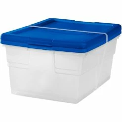 Cheapest 🎉 Sterilite Set Of (2) 16 Quart Storage Boxes, Blue 🎁