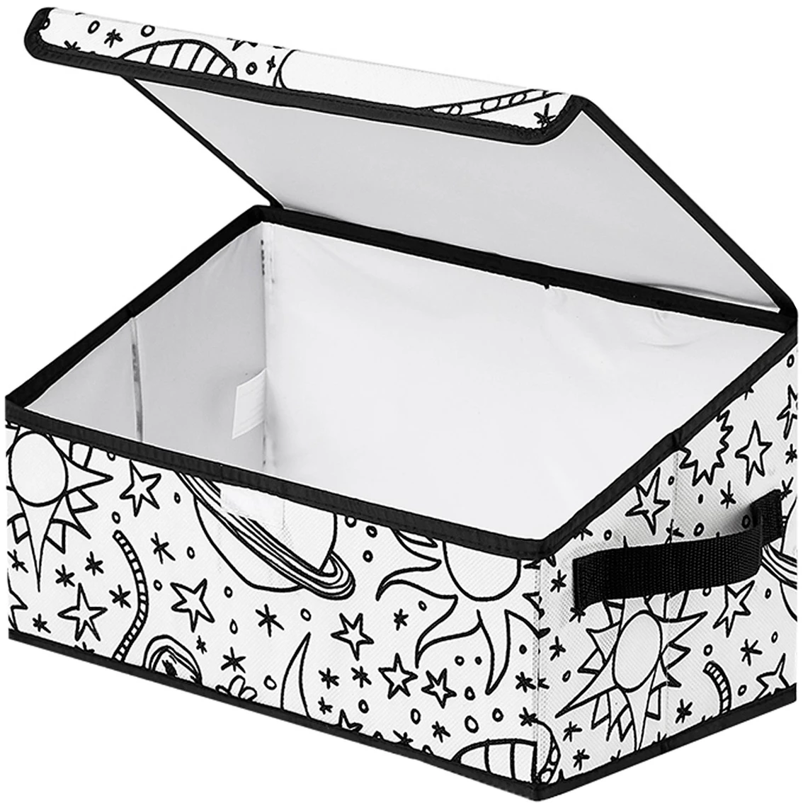 Hot Sale ✔️ Baum Essex Kid's Klub Coloring Angled Storage Bin, Space ⌛ - Image 3