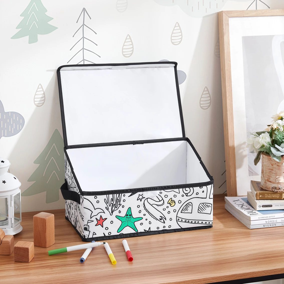 Flash Sale ๐ Baum Essex Kid's Klub Coloring Angled Storage Bin, Under The Sea ๐ - Image 4