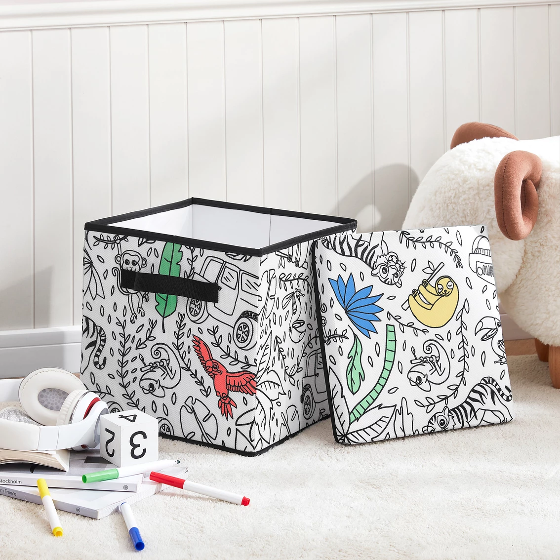 Cheap ⌛ Baum Essex Kid's Klub Color And Store Storage Cube With 4 Pk. Of Washable Markers ❤️ - Image 4