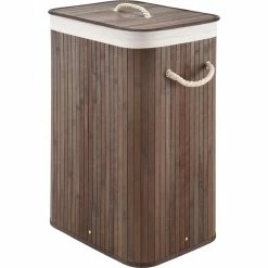 Best reviews of ✨ Whitmor Dark Rectangular Bamboo Hamper With Rope Handles 🔔
