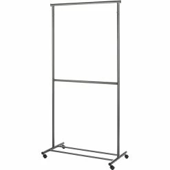 Cheap 🌟 Whitmor Gunmetal 2 Rod Garment Rack 😀