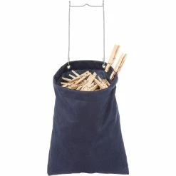 Discount ❤️ Whitmor Hanging Clothespin Bag, Navy ✨