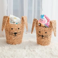 Coupon 🎁 Baum Essex Kids Water Hyacinth Round Bunny Baskets, Set Of 2 🤩