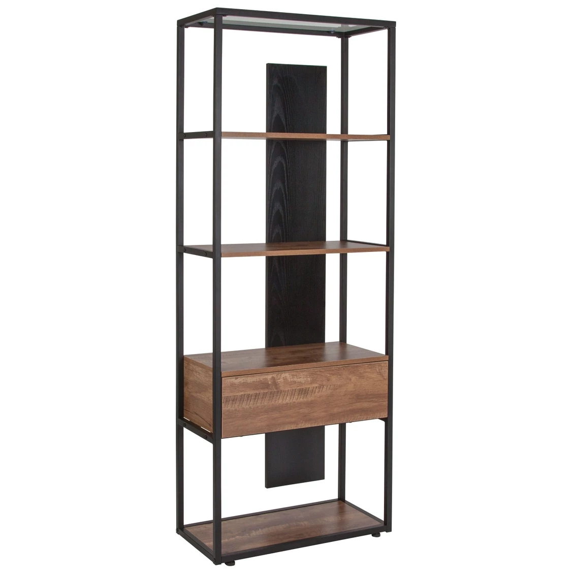 Coupon ๐ Flash Furniture Cumberland Collection 4 Shelf 65.75"H Bookcase With Drawer ๐