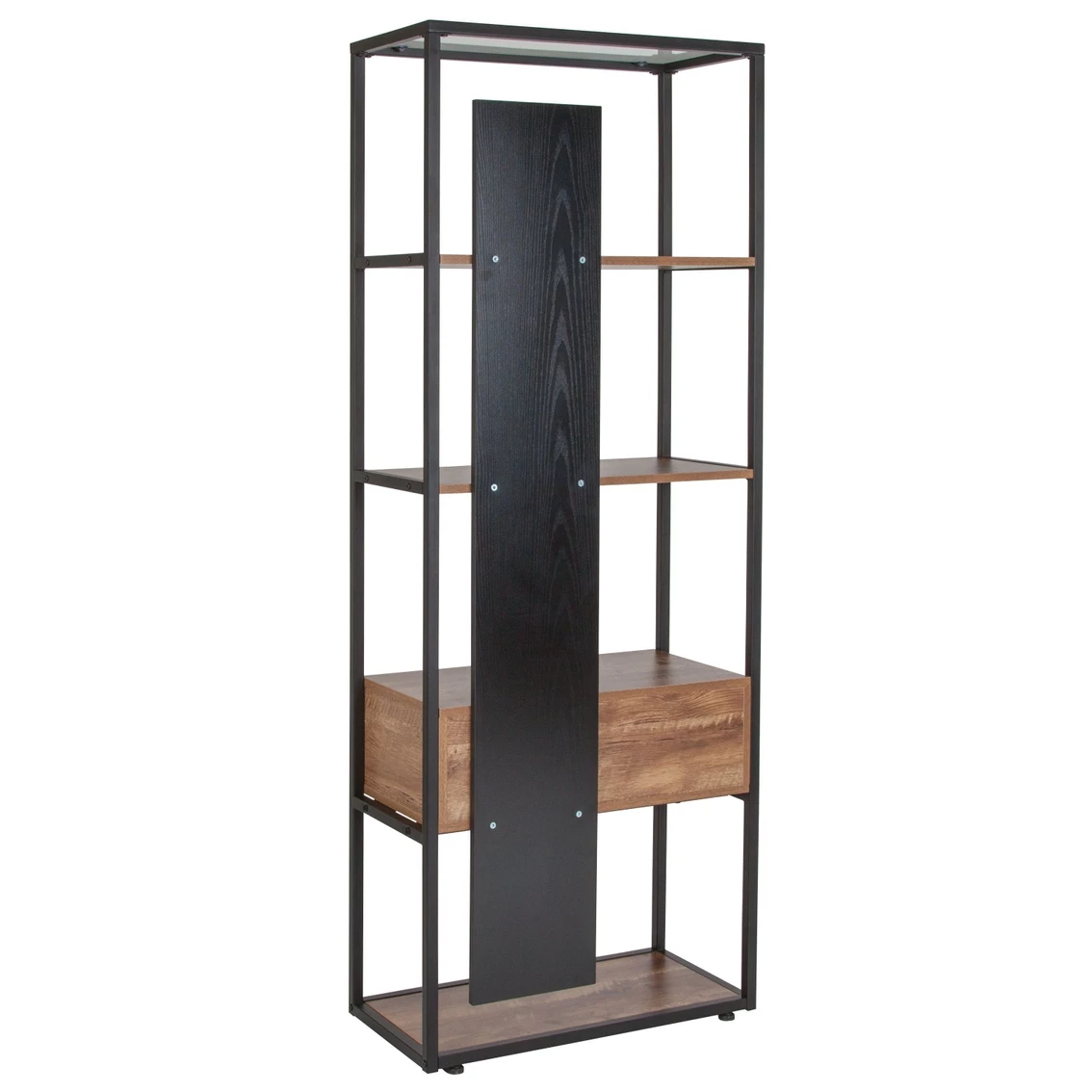 Coupon ๐ Flash Furniture Cumberland Collection 4 Shelf 65.75"H Bookcase With Drawer ๐ - Image 3