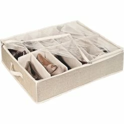 Budget 🌟 Simplify 12 Pair Under The Bed 👟 Shoe Storage Box 🌟