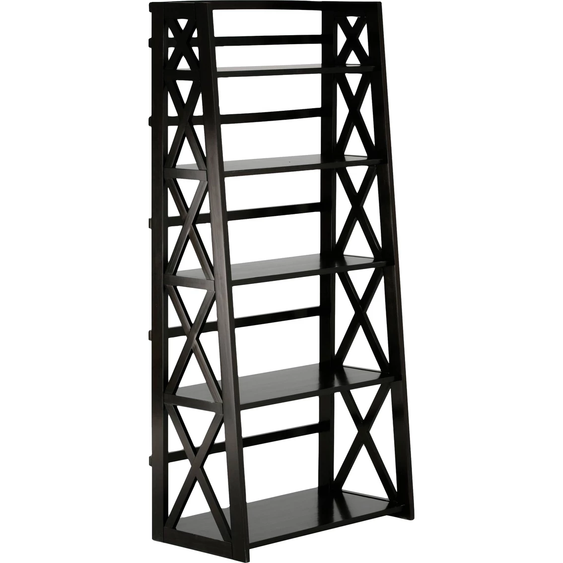 Buy ๐ฏ Simpli Home Kitchener Solid Wood Ladder Shelf In Hickory Brown ๐