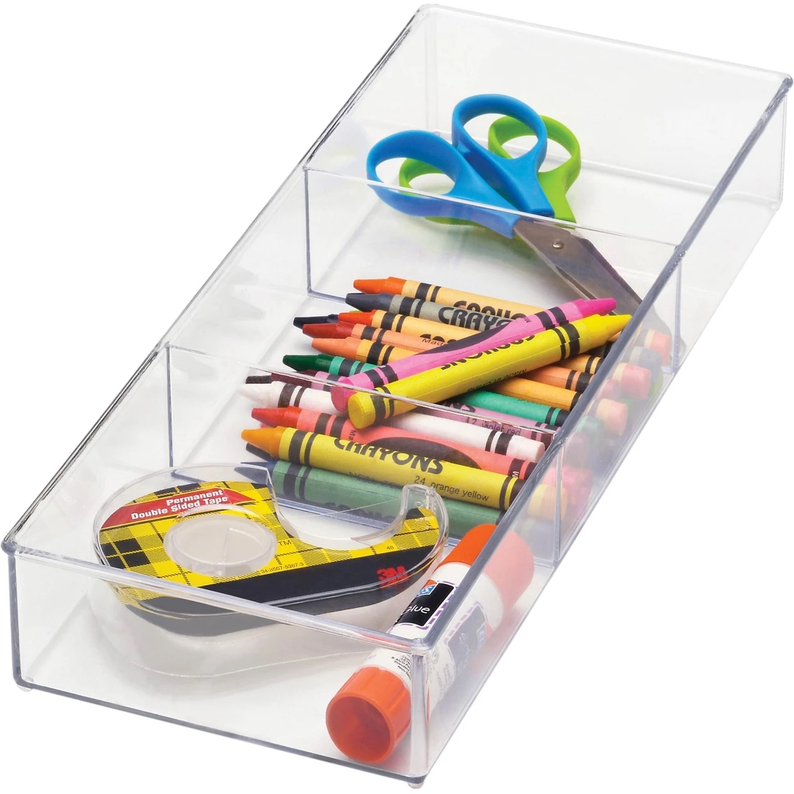 Outlet ๐ Whitmor 3 Section Clear Drawer Organizer, Small ๐