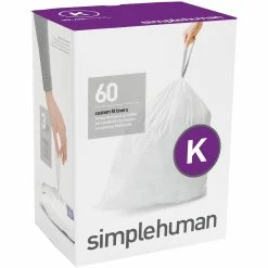 Flash Sale 🎉 Simplehuman Code K Custom Fit Liners 3 X 20 Pk. (60 Liners) 😀