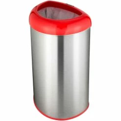Discount 😉 Nine Stars 50L SS Open Top Trashcan 🥰
