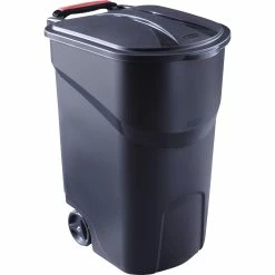 Budget 🔥 Rubbermaid 45 Gal. Roughneck Wheeled Trash Can 🥰