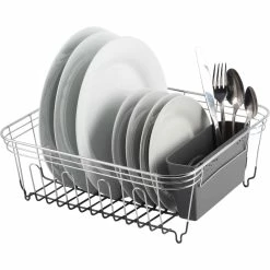 Budget 🥰 Real Home Innovations Small Deluxe Dish Drainer 😍