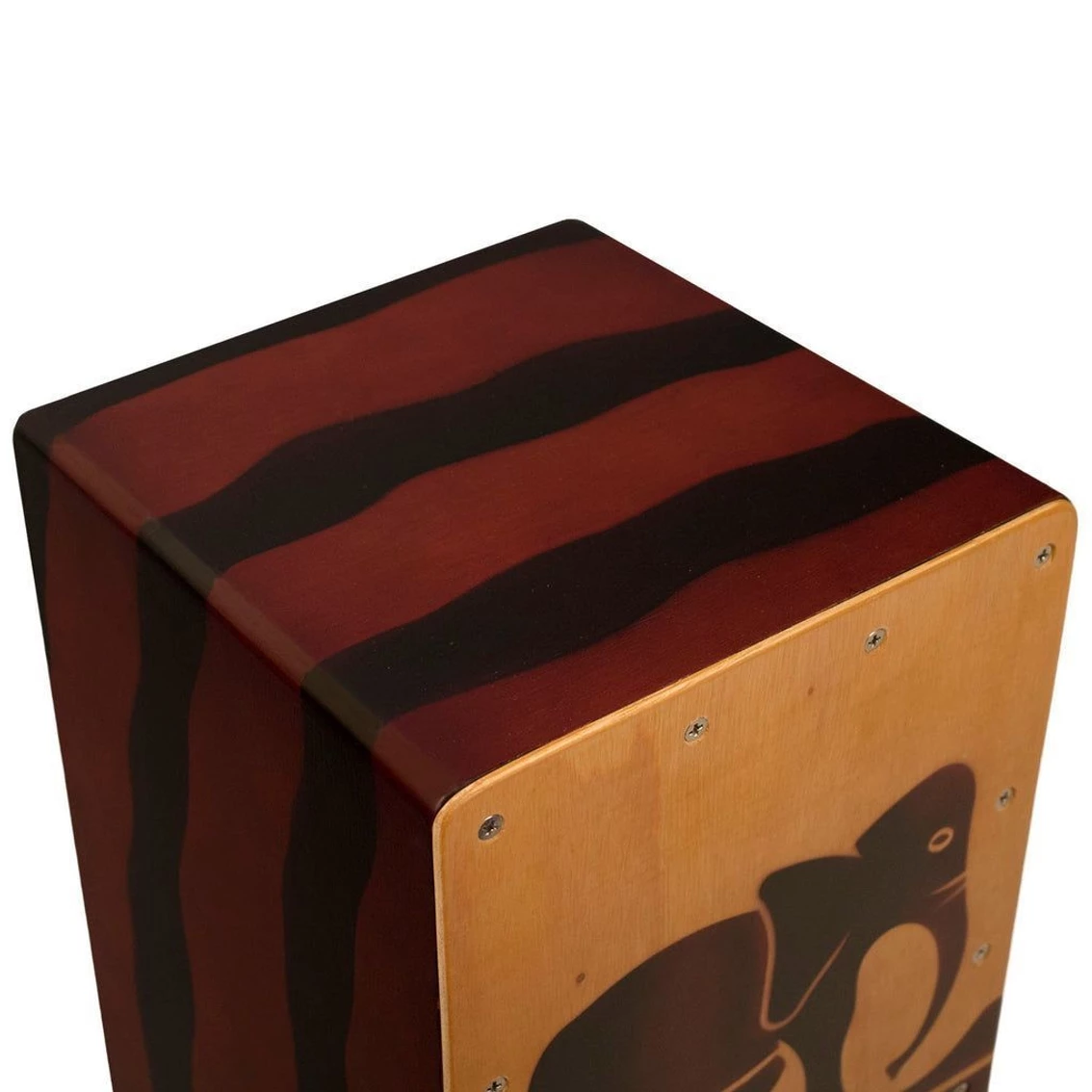 Cheap 😀 Sawtooth Harmony Series Hand Stained Elephant Design Travel Size Cajon ✨ - Image 3