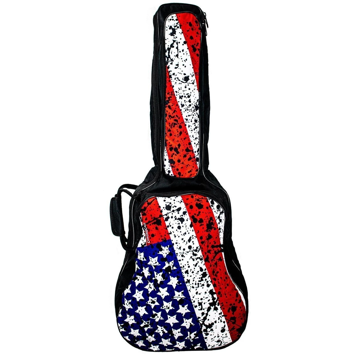 Promo ๐ ChromaCast USA Flag Graphic Two Pocket Acoustic Guitar Padded Gig Bag ๐งจ