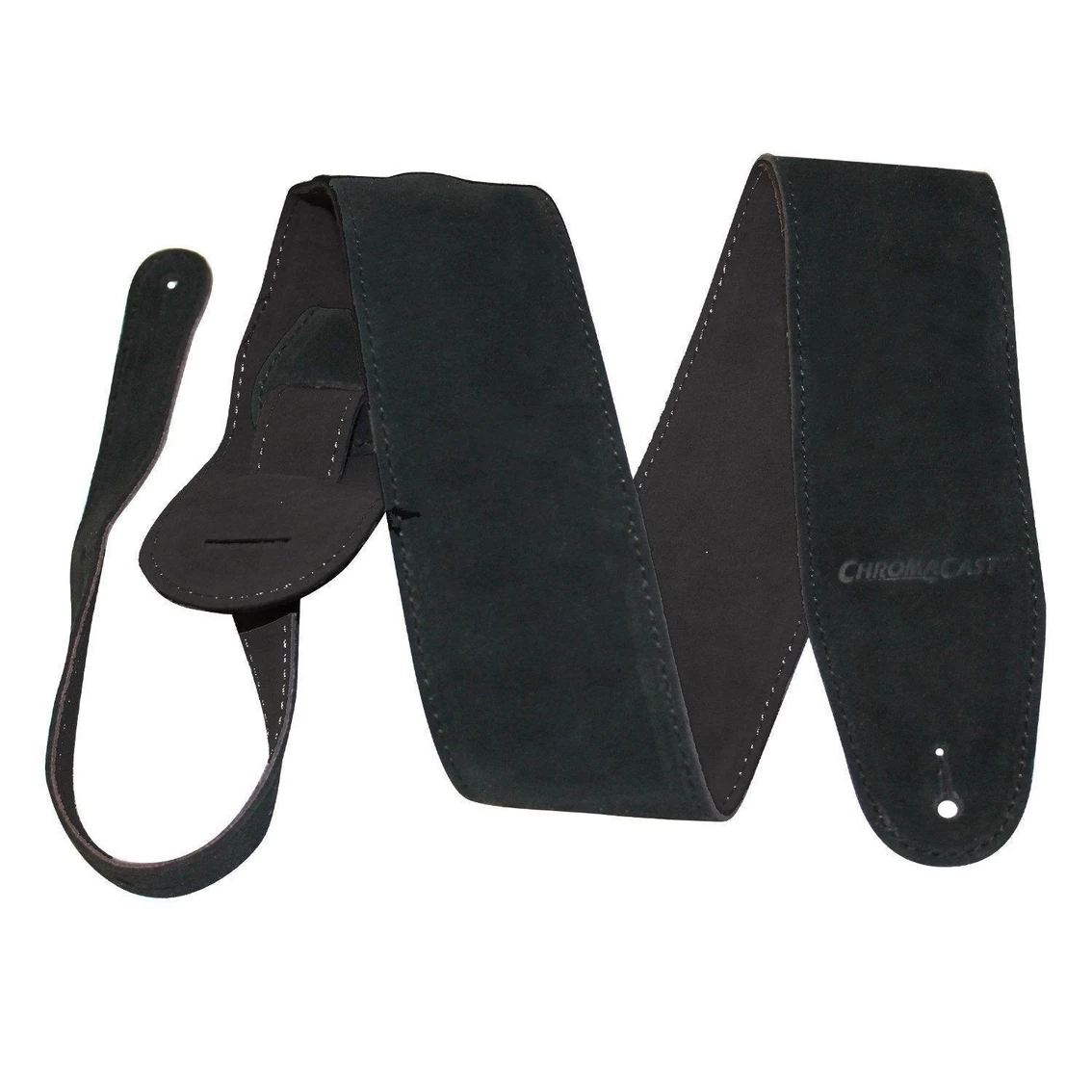 Cheapest ๐งจ ChromaCast Black Suede Guitar Strap ๐ฏ